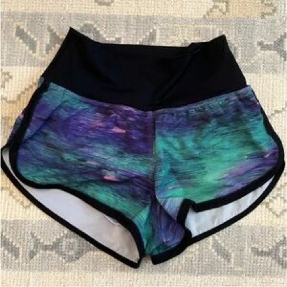 Lululemon Drop It Low Short Rio Nights Multi / Black 2.5" inseam sz 4 - Picture 4 of 6